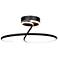 Artcraft Halo 19 3/4" Wide Black LED Ceiling Light