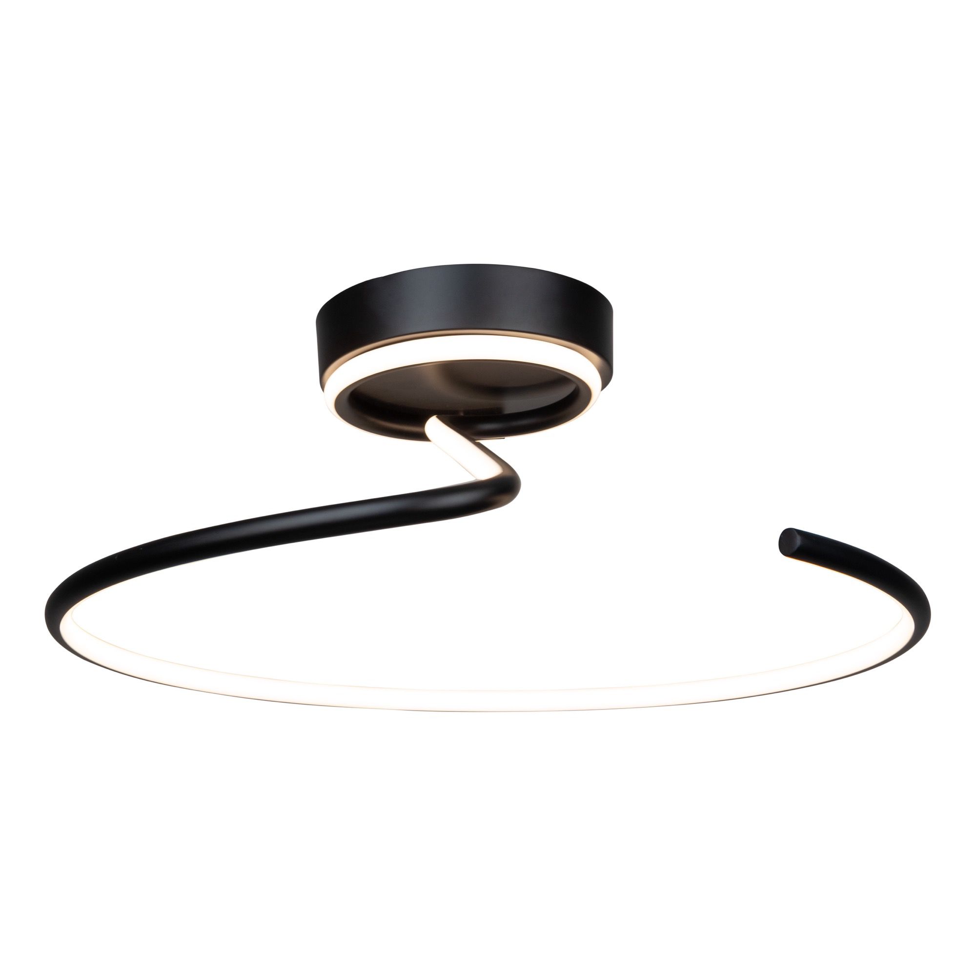 Artcraft Halo 19 3/4" Wide Black LED Ceiling Light