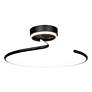 5_Artcraft Halo 19 3/4" Wide Black LED Ceiling Light more views