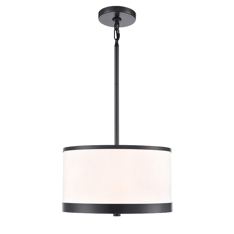 Image 2 Artcraft High Street 12" Wide Black Drum Mini Chandelier more views
