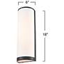 5_ArtCraft High Street 18" High Black Wall Sconce more views