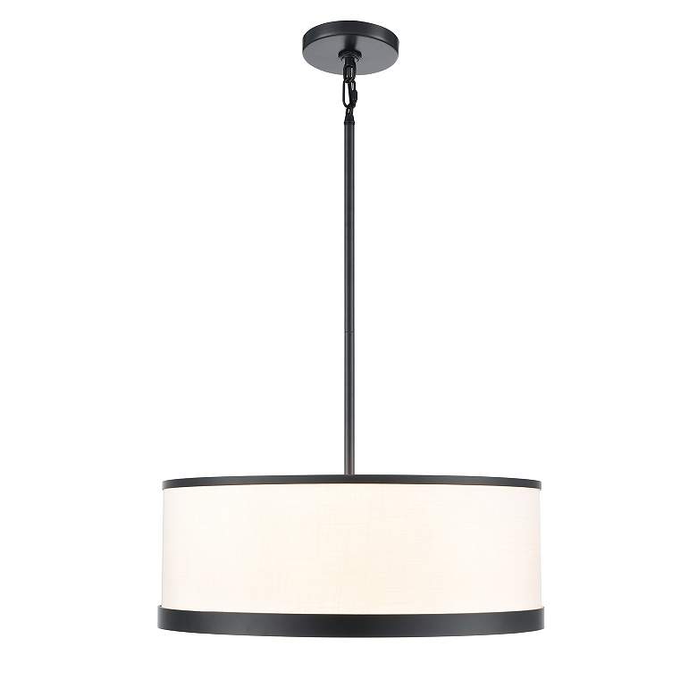 Image 2 Artcraft High Street 18" Wide Black Drum Chandelier more views