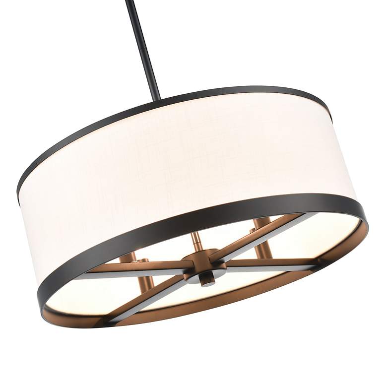 Image 4 Artcraft High Street 18" Wide Black Drum Chandelier more views