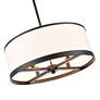 4_Artcraft High Street 18" Wide Black Drum Chandelier more views
