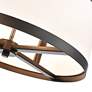 5_Artcraft High Street 18" Wide Black Drum Chandelier more views