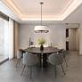 6_Artcraft High Street 18" Wide Black Drum Chandelier more views