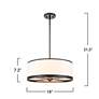 7_Artcraft High Street 18" Wide Black Drum Chandelier more views