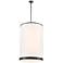 Artcraft High Street 24" Wide Black Cylinder Chandelier