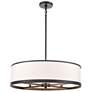 1_Artcraft High Street 24" Wide Black Drum Chandelier
