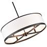 4_Artcraft High Street 24" Wide Black Drum Chandelier more views