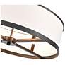 5_Artcraft High Street 24" Wide Black Drum Chandelier more views