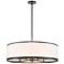 Artcraft High Street 30" Wide Black Drum Chandelier
