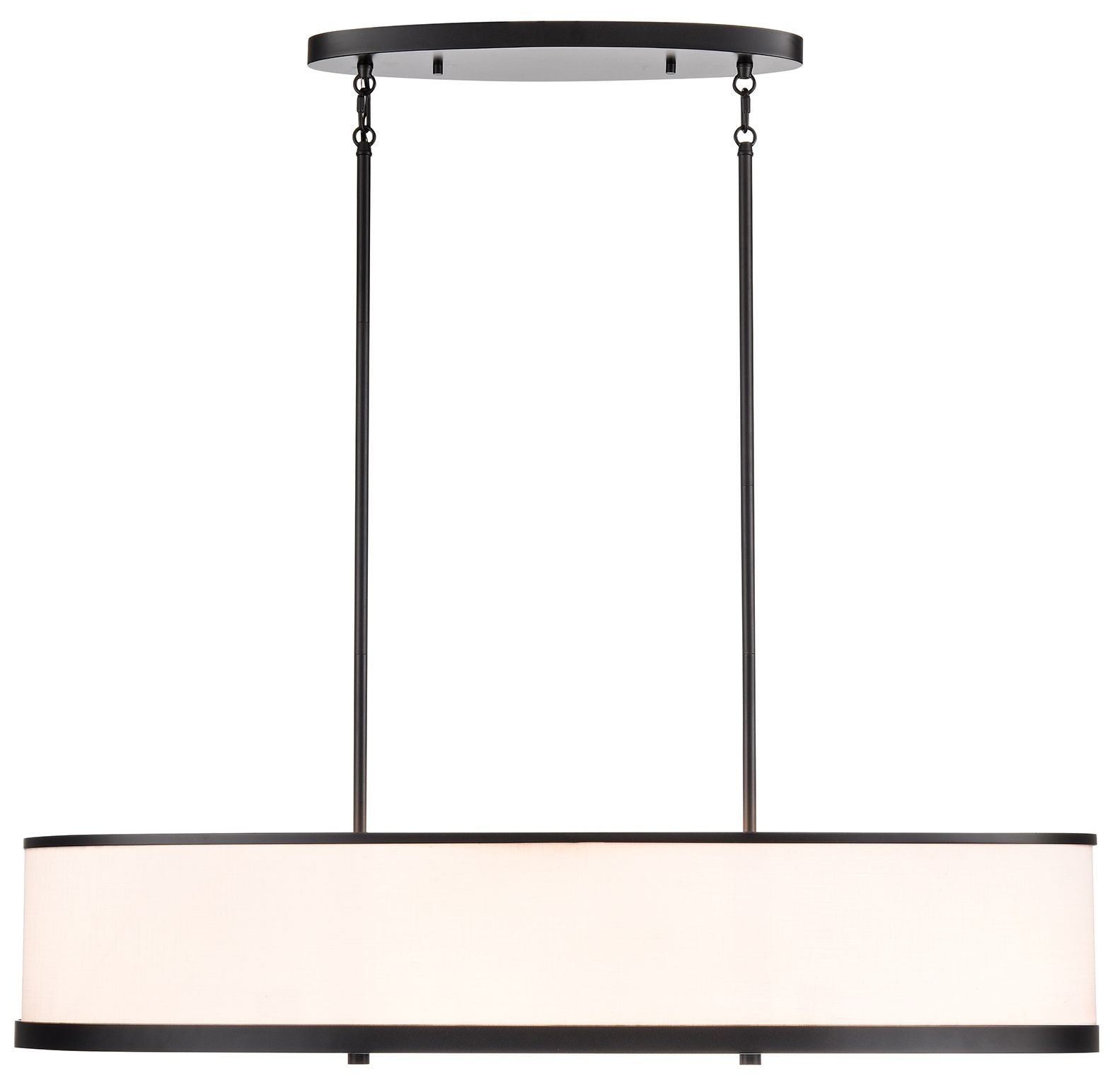 Artcraft High Street 38" Wide Black Linear Chandelier