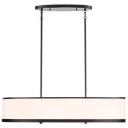 Artcraft High Street 38" Wide Black Linear Chandelier