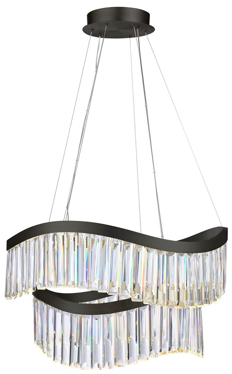 ArtCraft Jules 24 3/4" Wide Black LED Chandelier