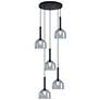 Artcraft Kali 22" Wide Black Multi-Light Pendant
