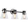 2_Artcraft Kanata 26 1/2" Black and Brushed Nickel 3-Light Bath Light
