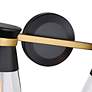 3_Artcraft Kanata 36" Wide Black Brushed Brass 4-Light Bath Light more views