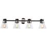 3_Artcraft Katana 36" Wide Black and Nickel 4-Light Vanity Bath Light more views