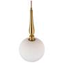 Thumbnail2 of Artcraft Kate 13 3/4" Wide Brushed Brass Pendant Light more views