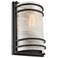 ArtCraft Keswick 11" High Black Outdoor Wall Light