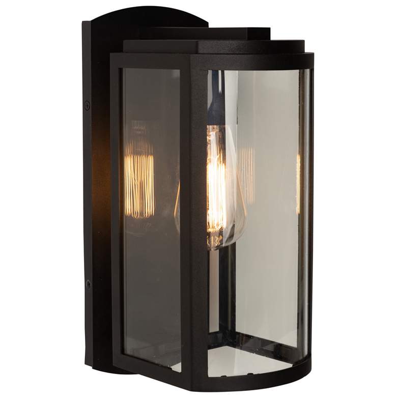 Image 1 Artcraft Lakewood 6" High Outdoor Wall Light Matte Black