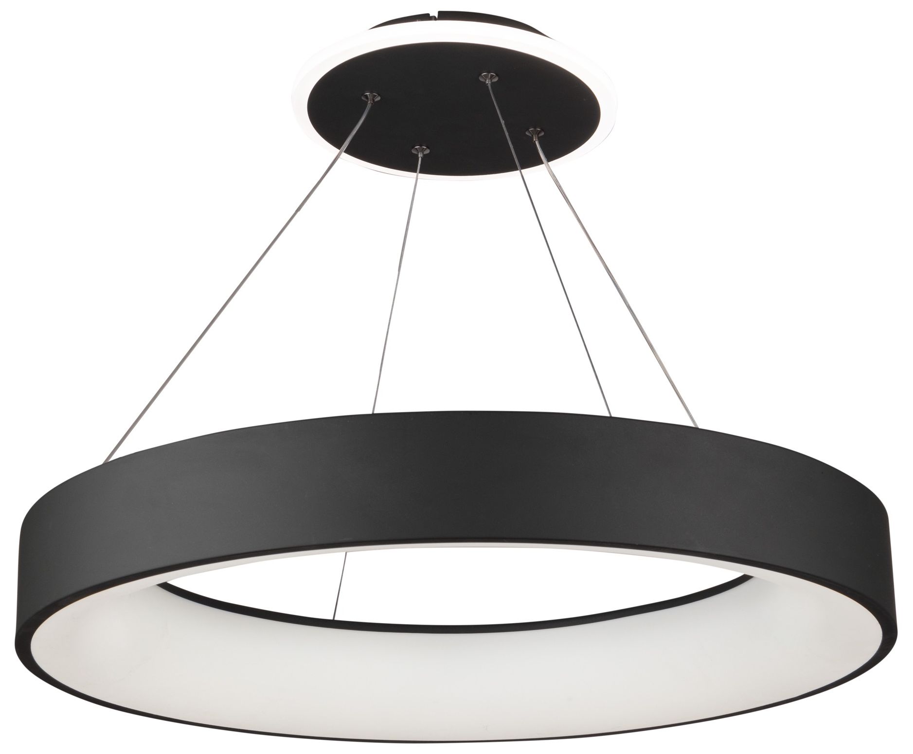 Image 2 Artcraft Lazio 23 1/2" Wide Black LED Ring Chandelier