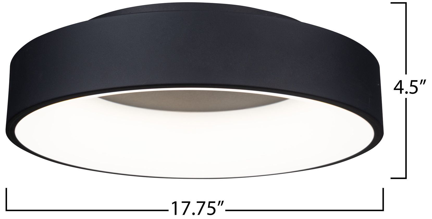 Image 3 Artcraft Lazio LED Flush Mount Black - Made to Order more views