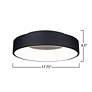 Thumbnail3 of Artcraft Lazio LED Flush Mount Black more views