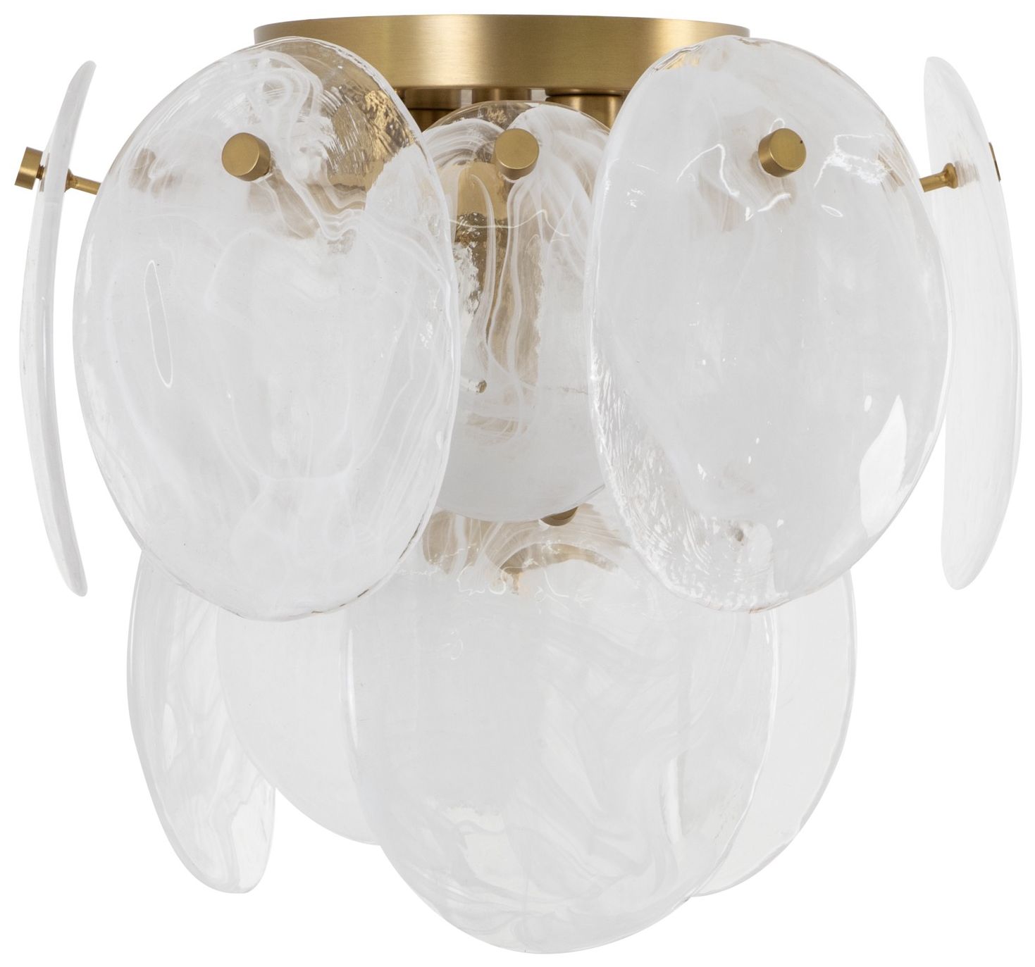 Image 2 Artcraft Lily 13 1/4" Wide Brushed Brass Ceiling Light more views
