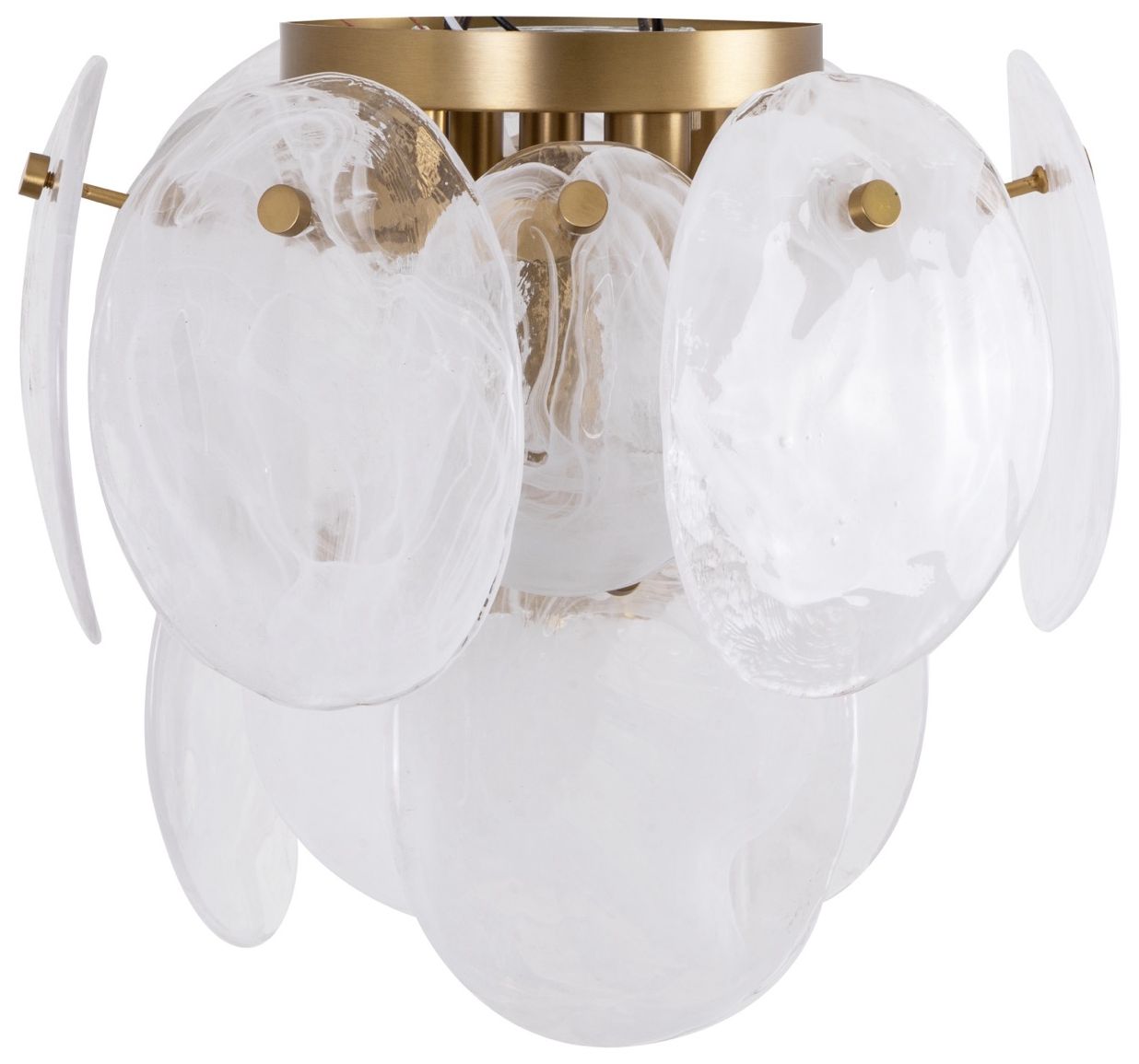 Image 4 Artcraft Lily 13 1/4" Wide Brushed Brass Ceiling Light more views