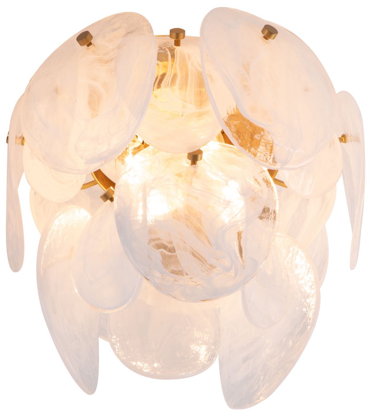 Image 6 Artcraft Lily 13 1/4" Wide Brushed Brass Ceiling Light more views