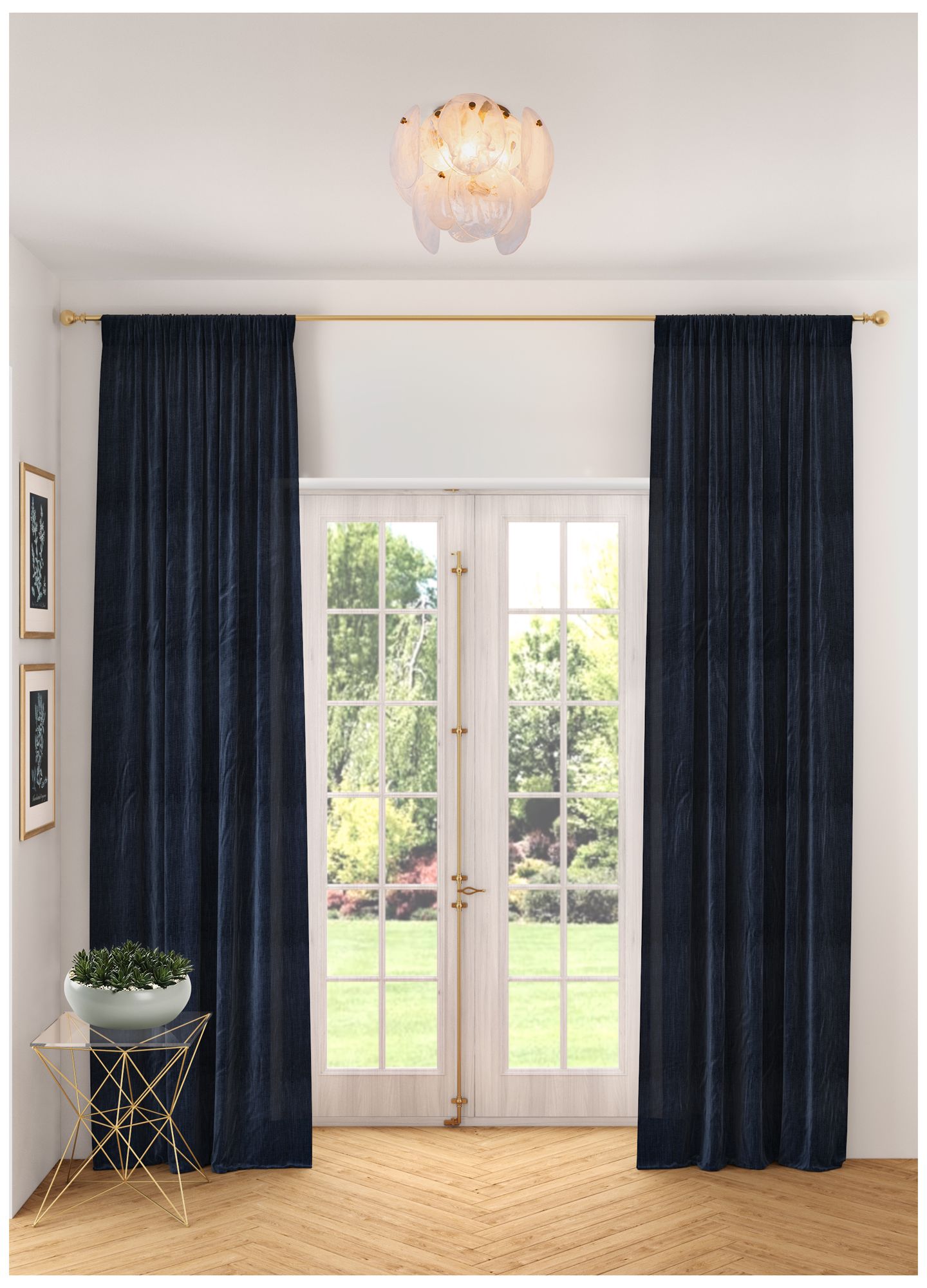 Image 7 Artcraft Lily 13 1/4" Wide Brushed Brass Ceiling Light more views