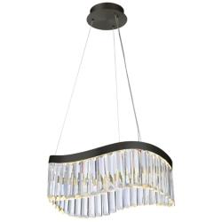 ArtCraft Lily 16 1/4" Wide Brushed Brass Chandelier