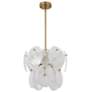 2_ArtCraft Lily 16 1/4" Wide Brushed Brass Chandelier more views