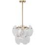 5_ArtCraft Lily 16 1/4" Wide Brushed Brass Chandelier more views
