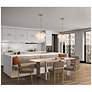 ArtCraft Lily 16 1/4" Wide Brushed Brass Chandelier