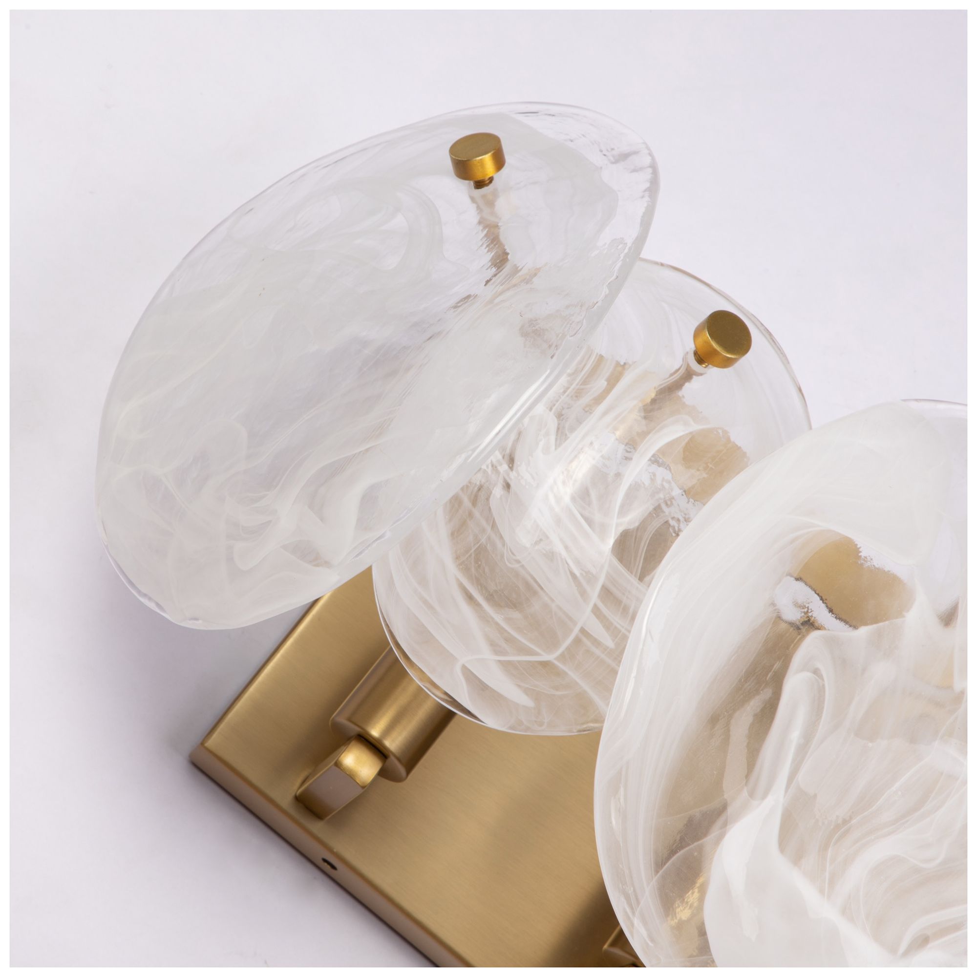 Image 7 ArtCraft Lily 18 1/2" Wide Brushed Brass 3-Light Bath Light more views