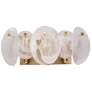 2_ArtCraft Lily 18 1/2" Wide Brushed Brass 3-Light Bath Light more views