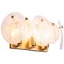 3_ArtCraft Lily 18 1/2" Wide Brushed Brass 3-Light Bath Light more views
