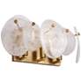 4_ArtCraft Lily 18 1/2" Wide Brushed Brass 3-Light Bath Light more views