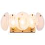 5_ArtCraft Lily 18 1/2" Wide Brushed Brass 3-Light Bath Light more views