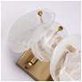 7_ArtCraft Lily 18 1/2" Wide Brushed Brass 3-Light Bath Light more views
