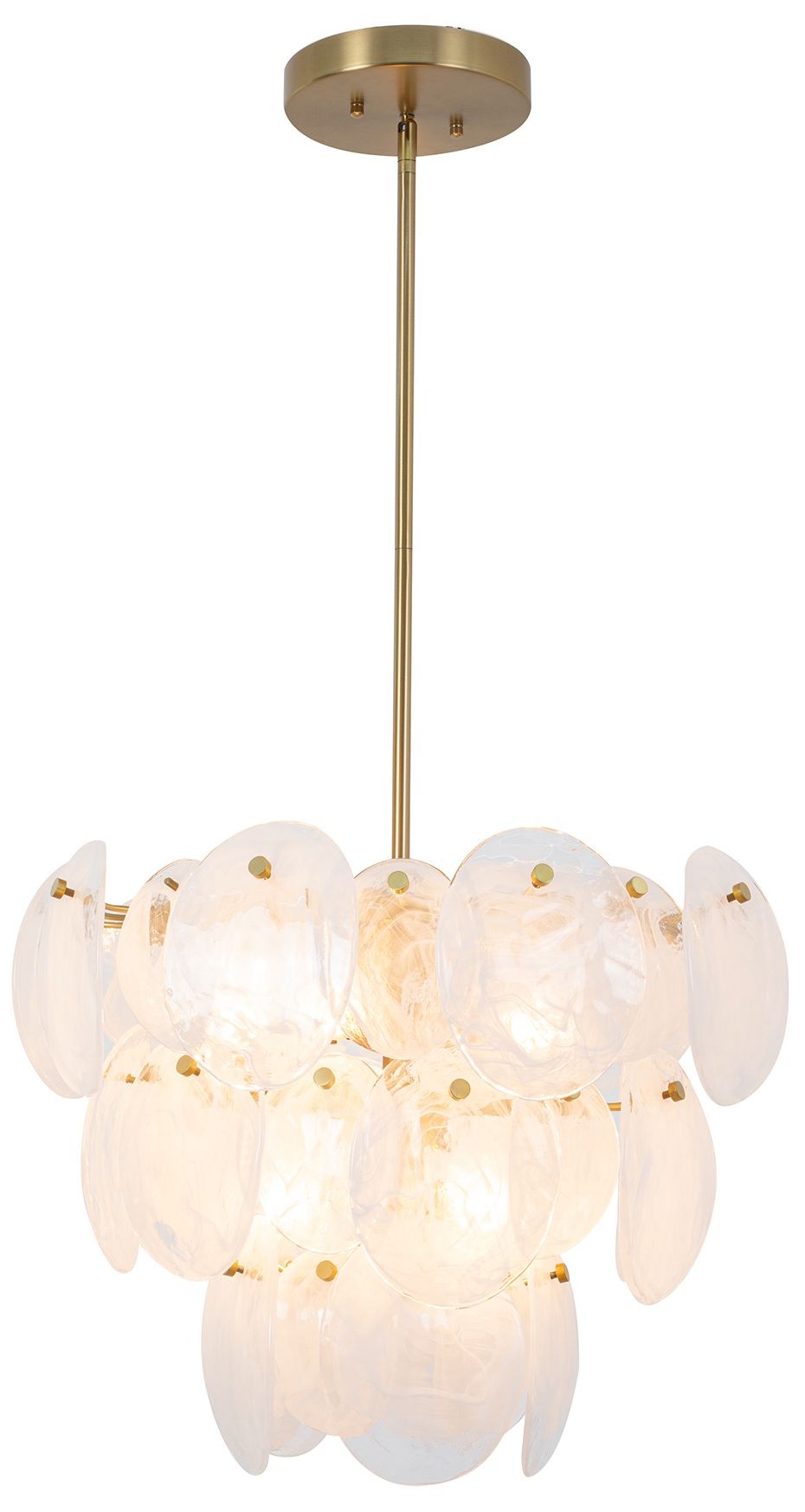 ArtCraft Lily 23 1/2" Wide Brushed Brass Chandelier