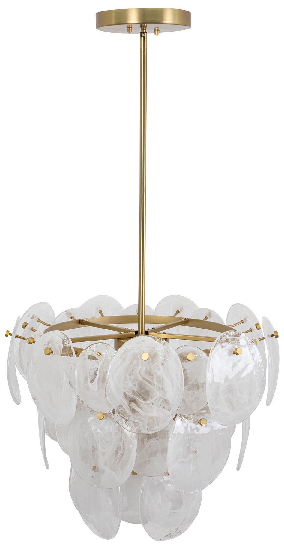 Image 3 ArtCraft Lily 23 1/2" Wide Brushed Brass Chandelier more views
