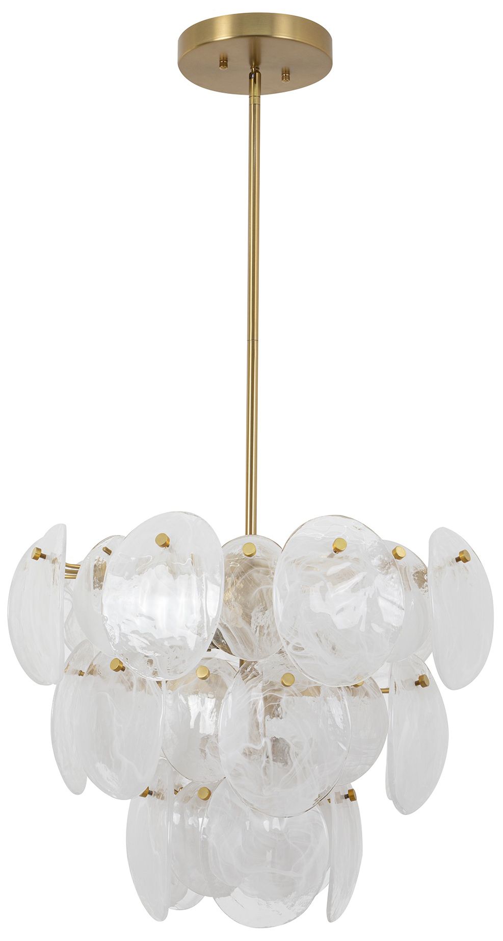 Image 4 ArtCraft Lily 23 1/2" Wide Brushed Brass Chandelier more views