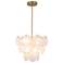 ArtCraft Lily 23 1/2" Wide Brushed Brass Chandelier
