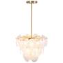 2_ArtCraft Lily 23 1/2" Wide Brushed Brass Chandelier more views