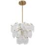 6_ArtCraft Lily 23 1/2" Wide Brushed Brass Chandelier more views