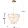 ArtCraft Lily 23 1/2" Wide Brushed Brass Chandelier
